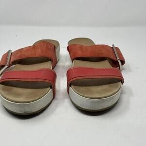 Dr. Scholls Womens Frill - Original Collection Leather Sandal 7M Red.